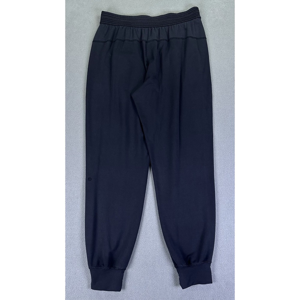 Lululemon Joggers Pants Womens 6 Black Performance Gym Yoga Tapered Lounge - Picture 2 of 10